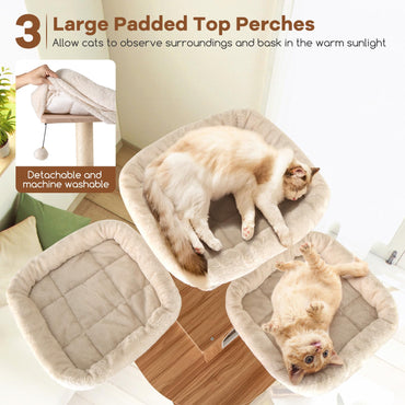 168cm Tall Cats Climbing Tower with Sisal Scratching Posts
