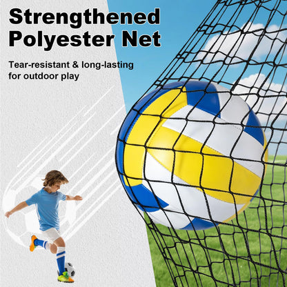 Portable Football Goals Set of 2, 4 x 3 ft Pop Up Soccer Nets