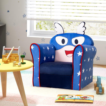Kids Armchair with Soft Cushion and Cute Pattern