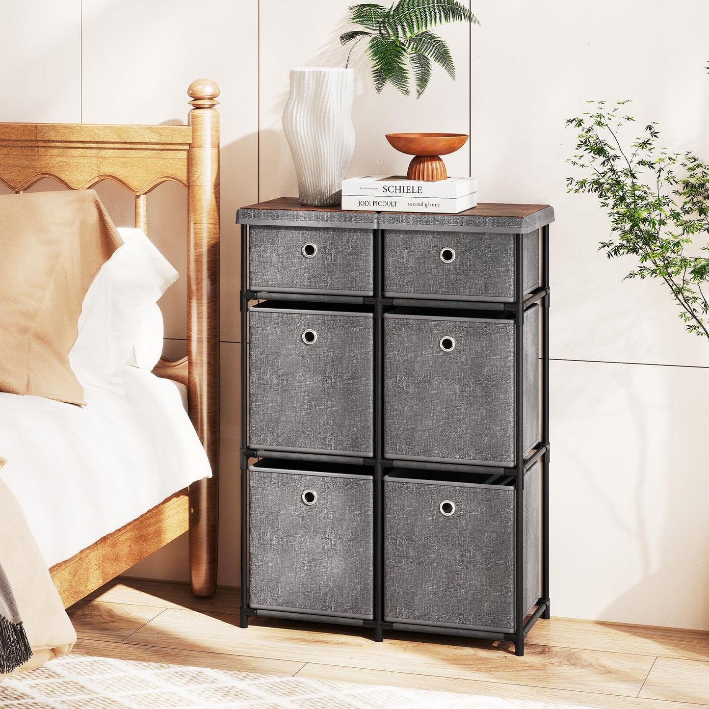 Chest of 6/9 Drawers Home Metal Frame Storage Organizer Unit