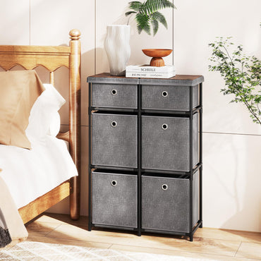 Chest of 6/9 Drawers Home Metal Frame Storage Organizer Unit