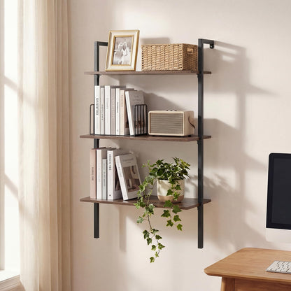 3-Tier Wall Mounted Shelves for Living Room Home Office