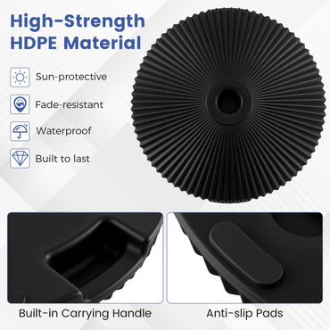 25 kg Water and Sand Weighted Umbrella Base for Poolside
