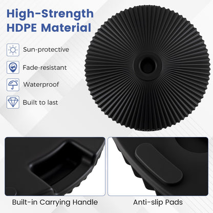 25 kg Water and Sand Weighted Umbrella Base for Poolside