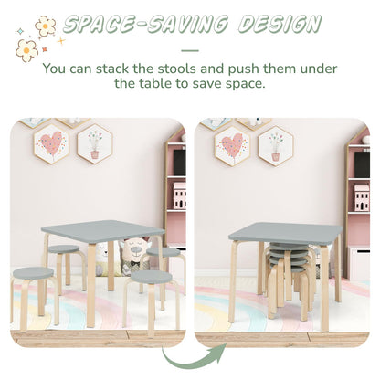 5-Piece Kids Table and Chair Sets for Play Room