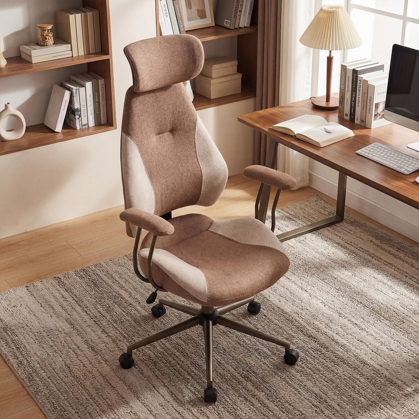 Ergonomic Office Chair, High Back Computer Desk Chair with 2D Headrest