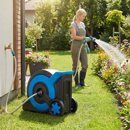 Retractable Hose Reel 30+2M, 10 in 1 Nozzle Floor