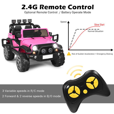 12V Electric Kids Ride On Truck with Remote Control