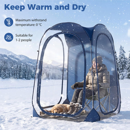 Pop up Bubble Tent, All Weather Sport Shelter Screen House with Carrying Bag