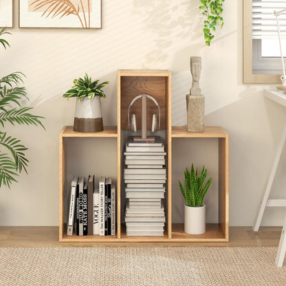 Wooden Bookshelf, 3 Tier Freestanding Separable Bookshelf