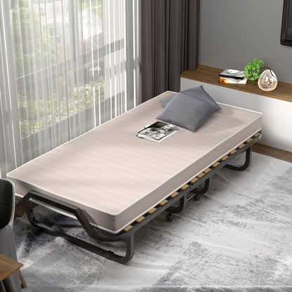 Folding Bed with 10cm Thick Luxurious Memory Foam Mattress