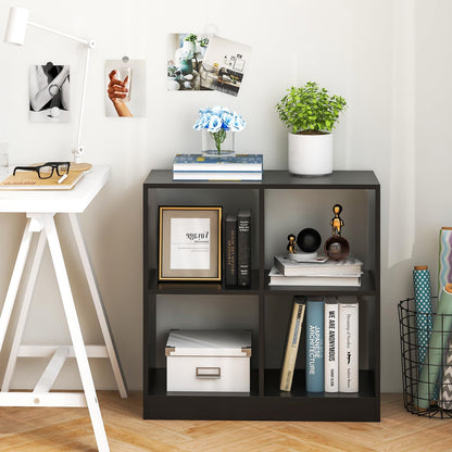 4-cube Wooden Storage Cabinet with Anti-Toppling Device