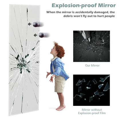 Full Length Wall Mounted Mirror for Bathroom Bedroom Entryway