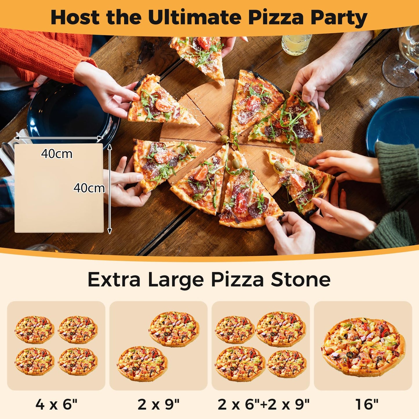 Outdoor 60cm Wood Fired Pizza Oven with Cooking Grills and Cover