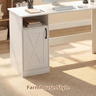 150 CM L Shaped Executive Desk with Charging Station