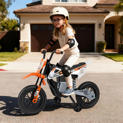 12V Kids Dirt Bike with Twist Throttle Grip Electric Motorcycle with Music