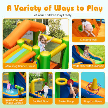 8 in 1 Kids Bouncy Castle with Slide