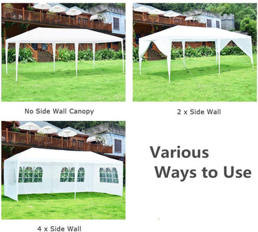Garden Gazebo with Carry Bag and 4 Side Walls