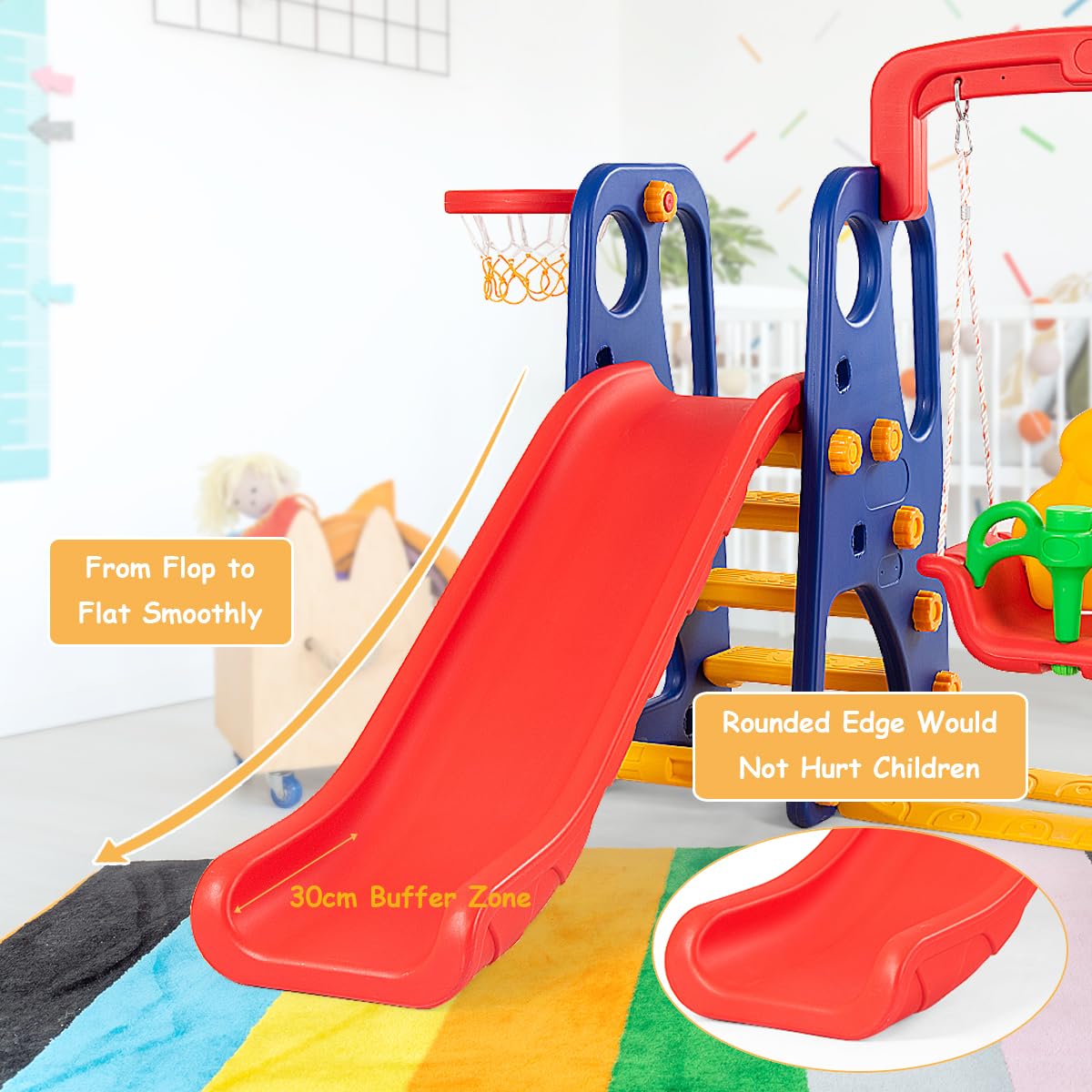 Toddler Swing and Slide Set