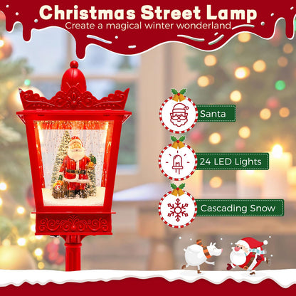 Christmas Street Lamp, Musical Festive Lamp Post with LED Lights
