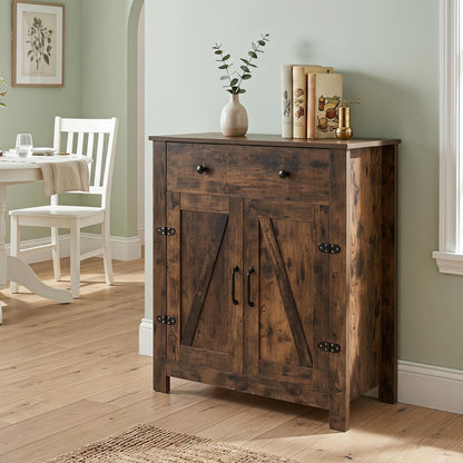 Storage Cabinet with Drawer & 2 Doors,80 x 40 x 92cm