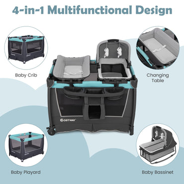 Portable Baby Bed Playard with Bassinet