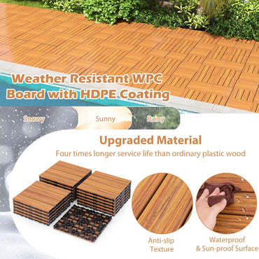 30 x 30cm Waterproof Interlocking Floor Tiles Tools Free Assembly