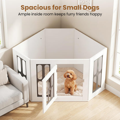 Corner Dog Crate Furniture Metal Side Table for Small Dogs