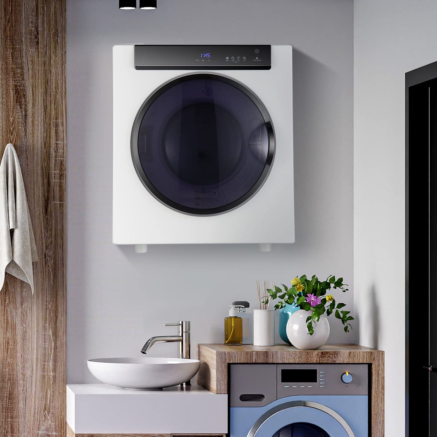 4KG Compact Dryer with Stainless Steel Tub and Multi-layer Filtration