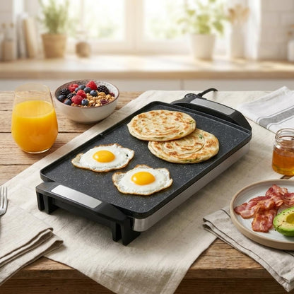 Reversible Grill Griddle 1500W, 2-in-1 Dual Sided Electric Grill