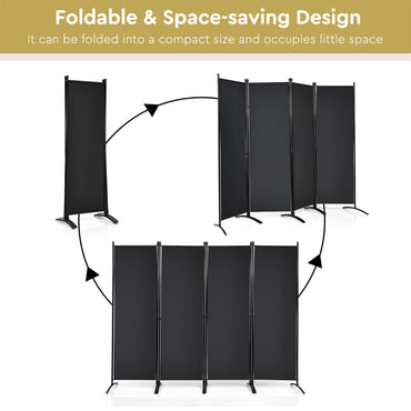 4 Panel Freestanding Wall Privacy Screen Protector (220 x 173cm)