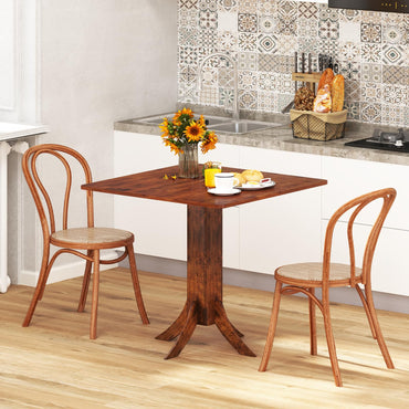 33 Inch Square Dining Table with Pedestal Base