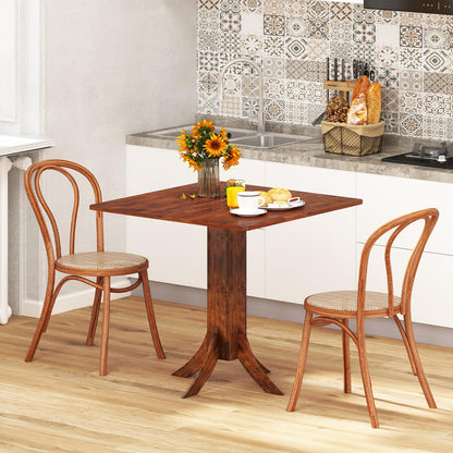 33 Inch Square Dining Table with Pedestal Base