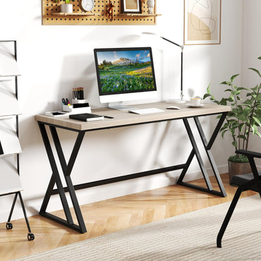Home Office X Shaped Gaming Working Desk with Crossbar