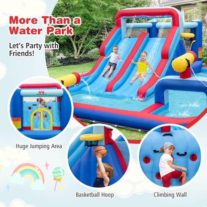5 in 1 Mega Kids Bouncy Castle with Dual Slides