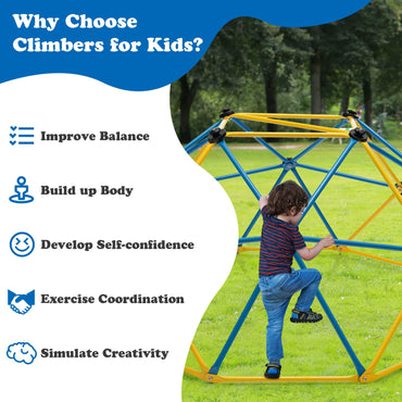 6FT Kids Geometric Dome Climber with Convenient Grip