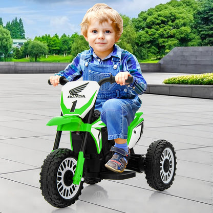 Honda Licensed Kids Ride On Motorbike with Horn Anti-slip Handlebars