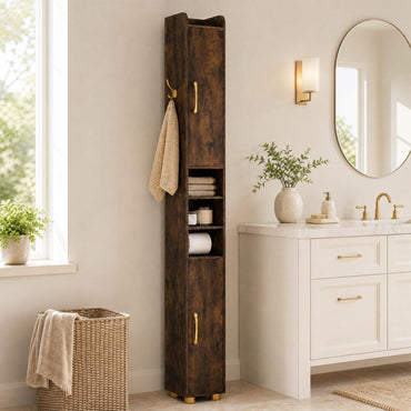 Tall Bathroom Cabinet, Slim Bathroom Storage