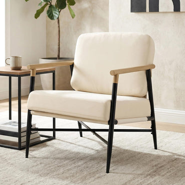Modern Lounge Chair with Removable Zippered Cushions