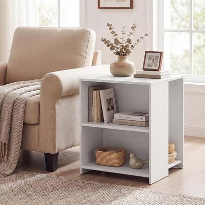 3-Tier Sofa Side Table, Square Nightstand End Table