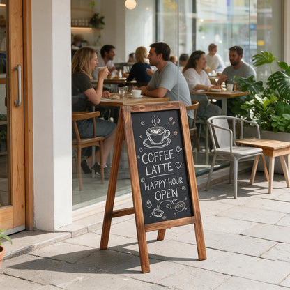 70 ×31 cm Foldable A-Frame Chalk Board Sign