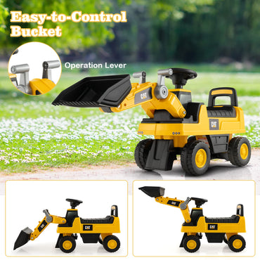 Kid's Ride on Excavator with Adjustable Bucket