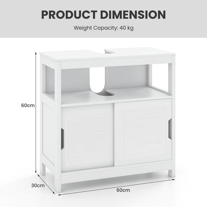 Bathroom Sink Cupboard Under Sink Vanity Cabinet with Sliding Doors