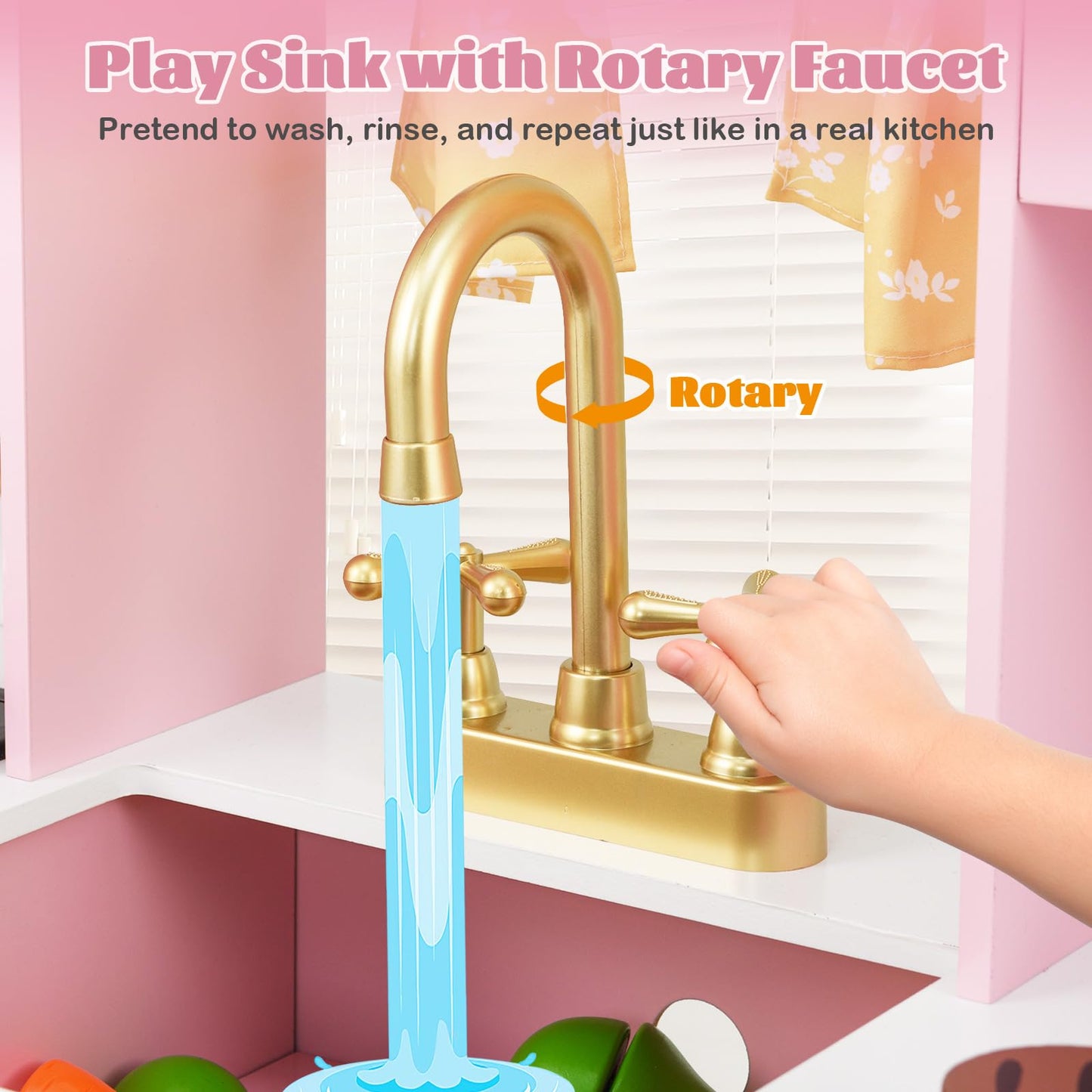 Pretend Play Kitchen with Sounds & Lights