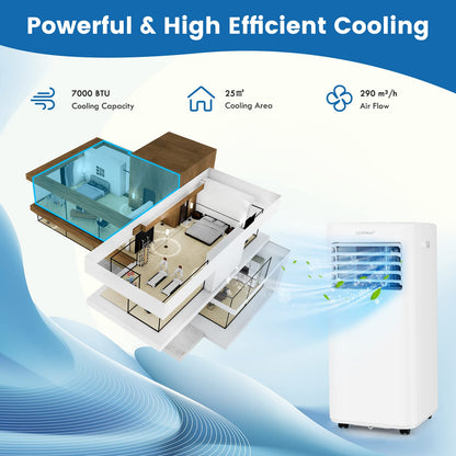 7000 BTU Portable Air Conditioner [Energy Class A]