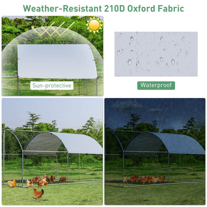 Large Chicken Coop Poultry Shade Cage for Hens Rabbit Dogs Ducks