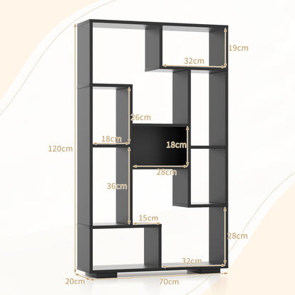 120cm Tall Bookshelf with Anti-tipping Kits for Home Office