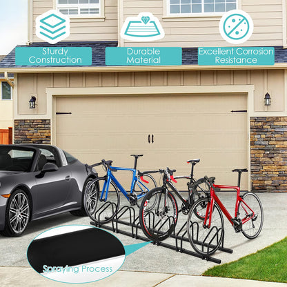 6-Bike Steel Bike Rack for Child BMX Road and Mountain Bikes