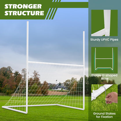 2 in 1 Football Training Equipment with 4 Ground Stakes and 18 Bungee Ropes