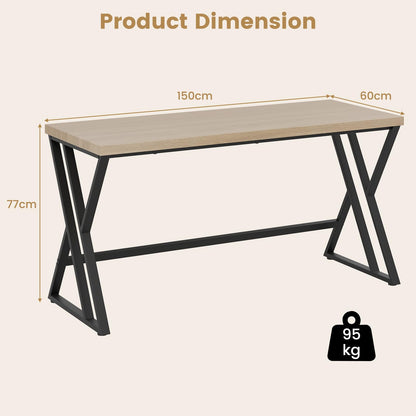 Home Office X Shaped Gaming Working Desk with Crossbar